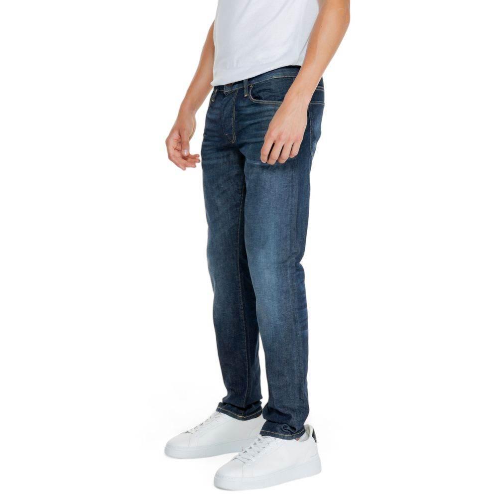 Jack Jones Blue Cotton Relaxed Fit Jean - Hilstor