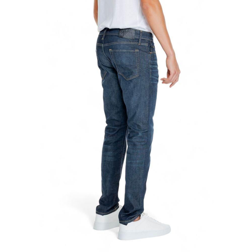 Jack Jones Blue Cotton Relaxed Fit Jean - Hilstor