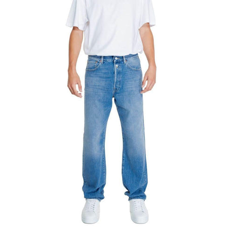 Replay Blue Cotton Jeans & Pant - Hilstor