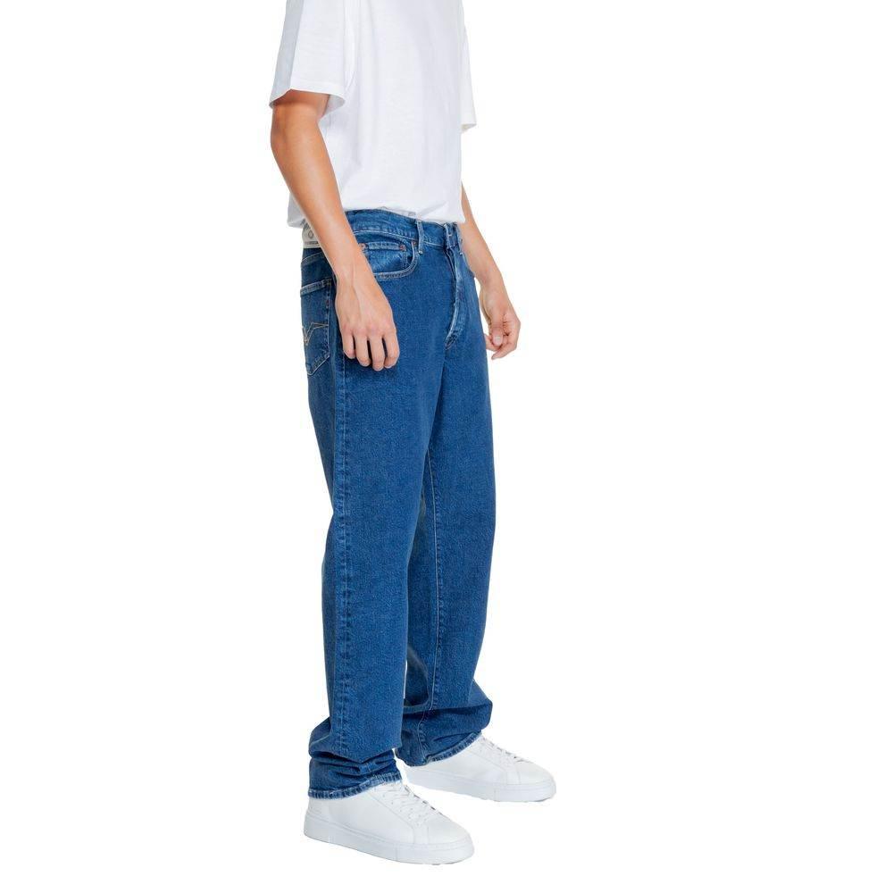 Replay Blue Cotton Jeans & Pant - Hilstor