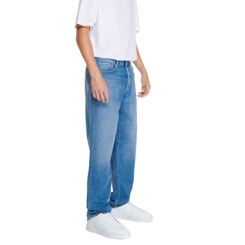 Replay Blue Cotton Jeans & Pant - Hilstor