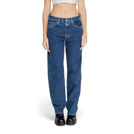 Replay Blue Cotton Jeans & Pant - Hilstor
