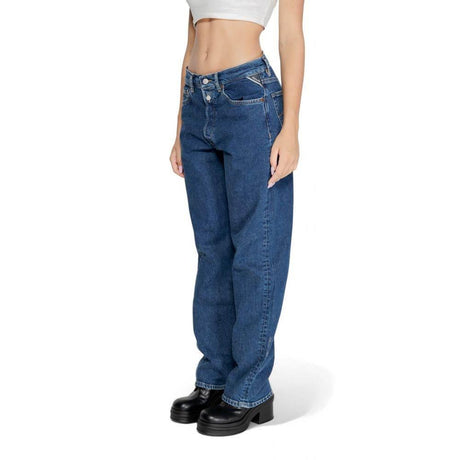 Replay Blue Cotton Jeans & Pant - Hilstor