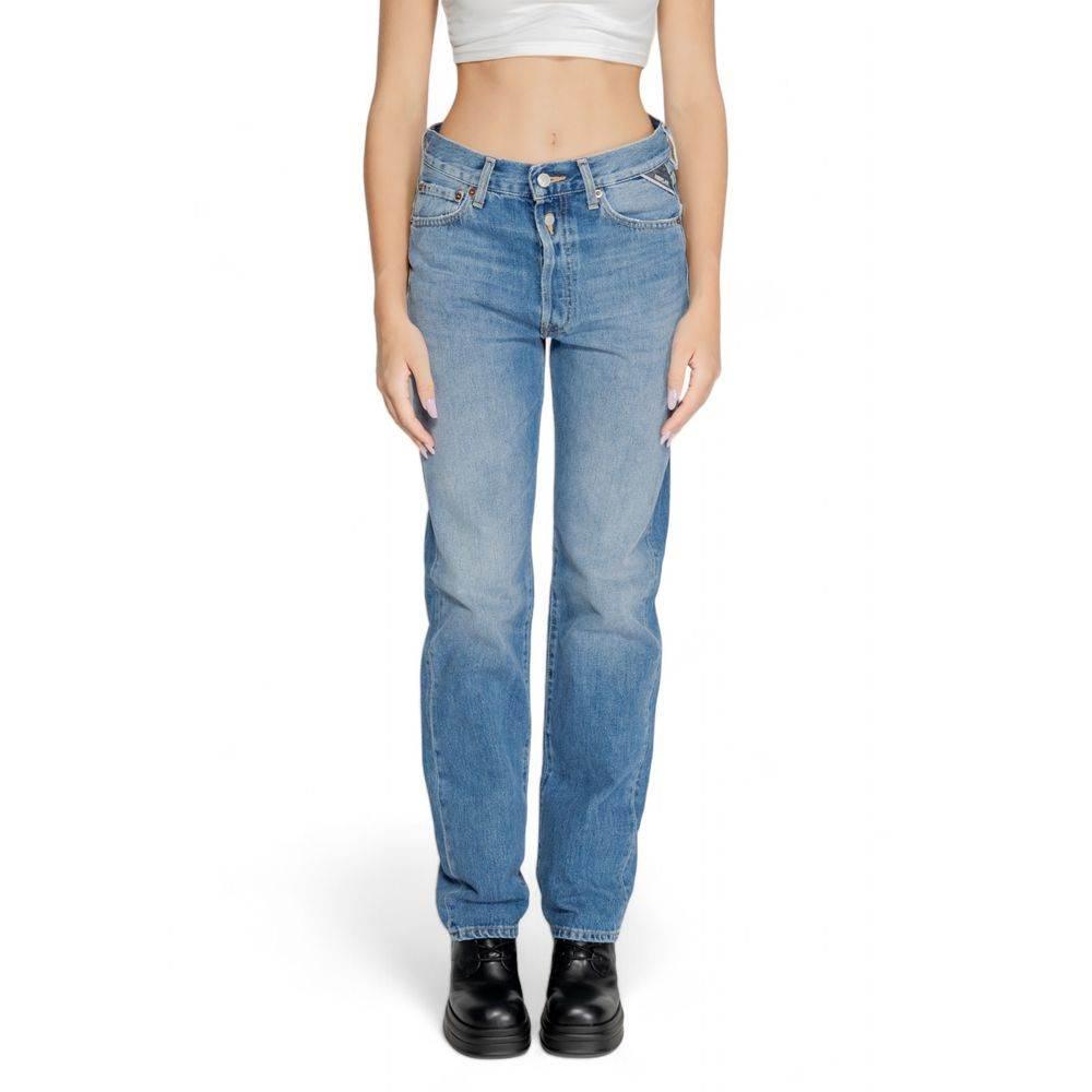 Replay Blue Cotton Jeans & Pant - Hilstor