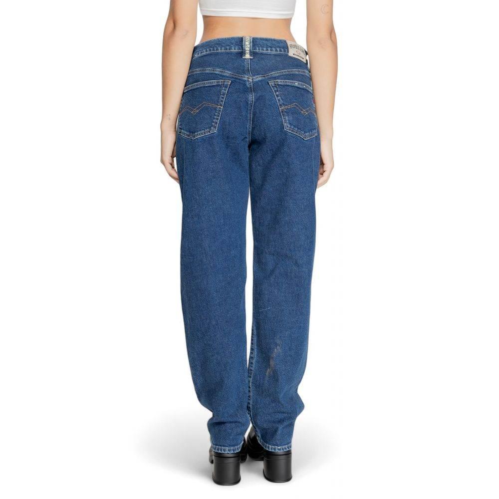 Replay Blue Cotton Jeans & Pant - Hilstor