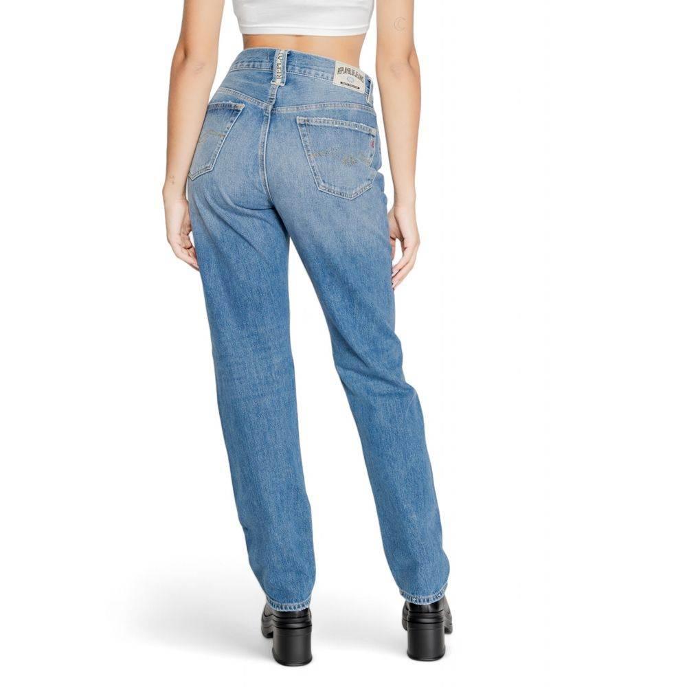 Replay Blue Cotton Jeans & Pant - Hilstor
