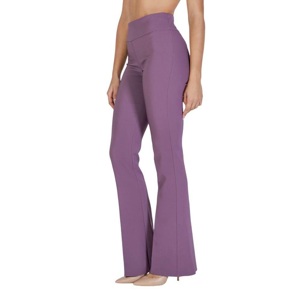 Sandro Ferrone Purple Polyester Pant - Hilstor