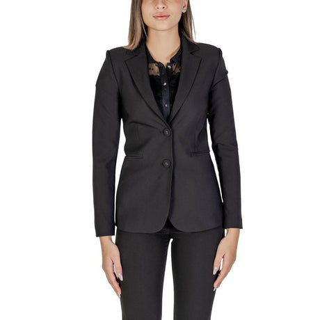 Sandro Ferrone Black Polyester Suits & Blazer - Hilstor