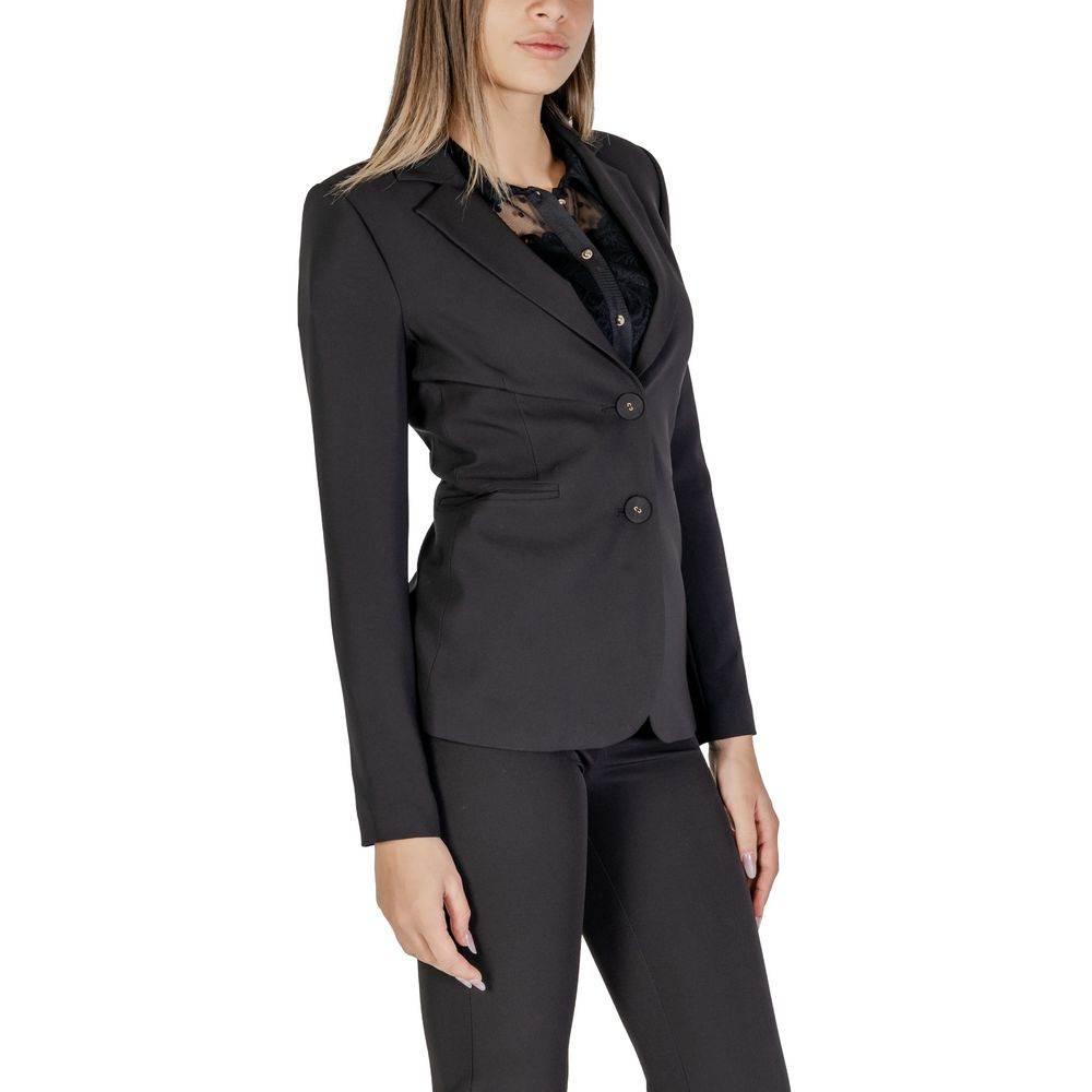 Sandro Ferrone Black Polyester Suits & Blazer - Hilstor