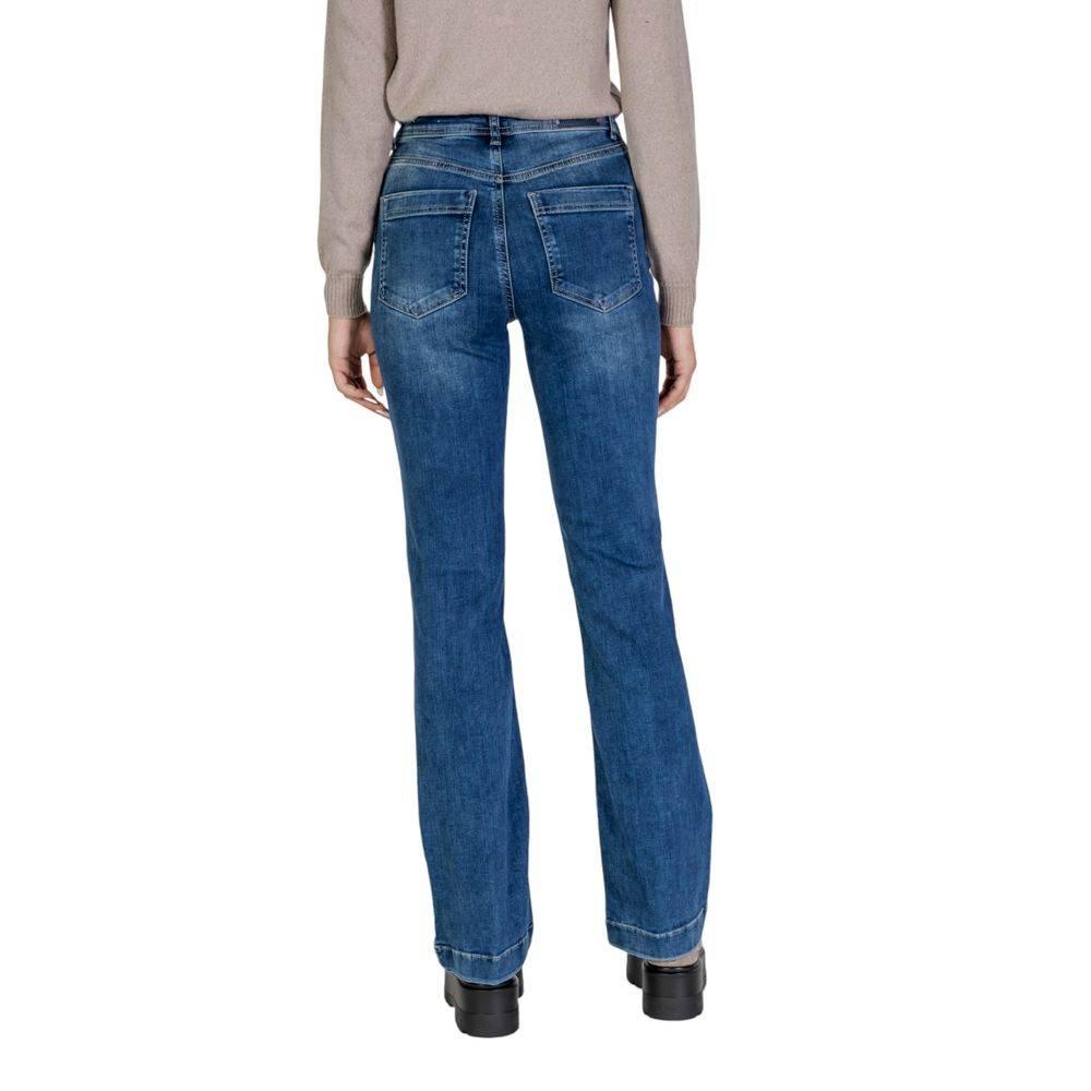 Street One Blue Cotton Mom Jean - Hilstor