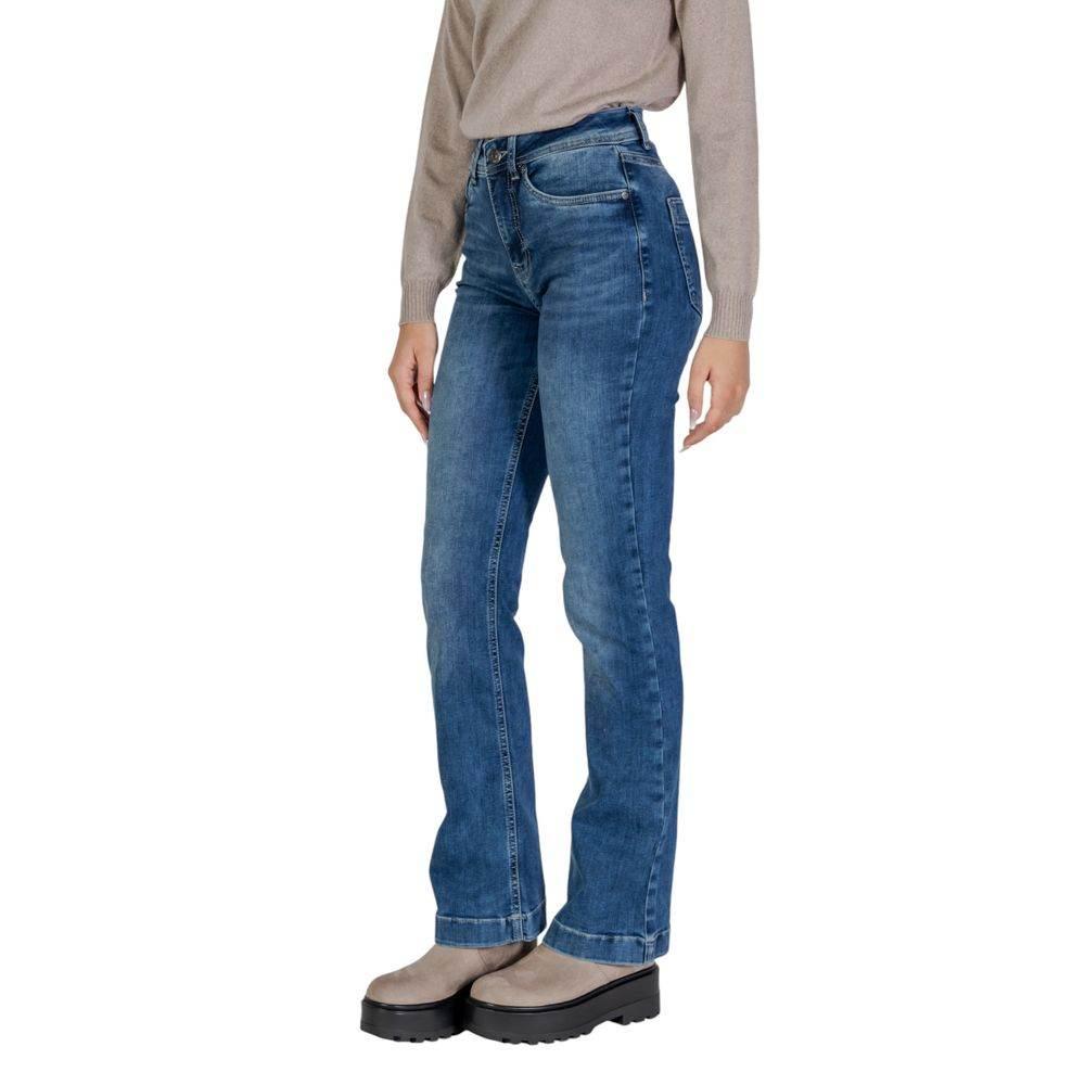Street One Blue Cotton Mom Jean - Hilstor