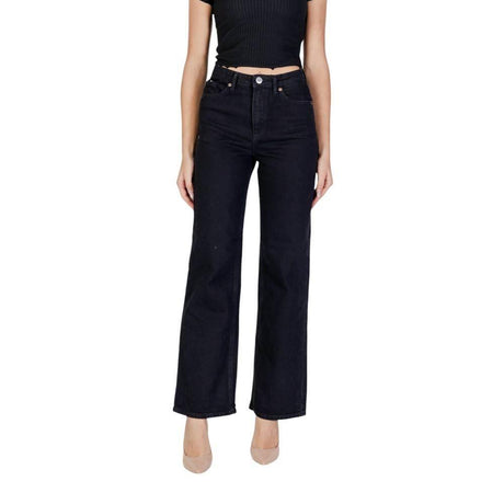 Vero Moda Black Cotton Mom Jean - Hilstor