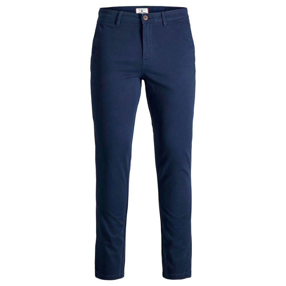 Jack Jones Blue Cotton Skinny Pant - Hilstor
