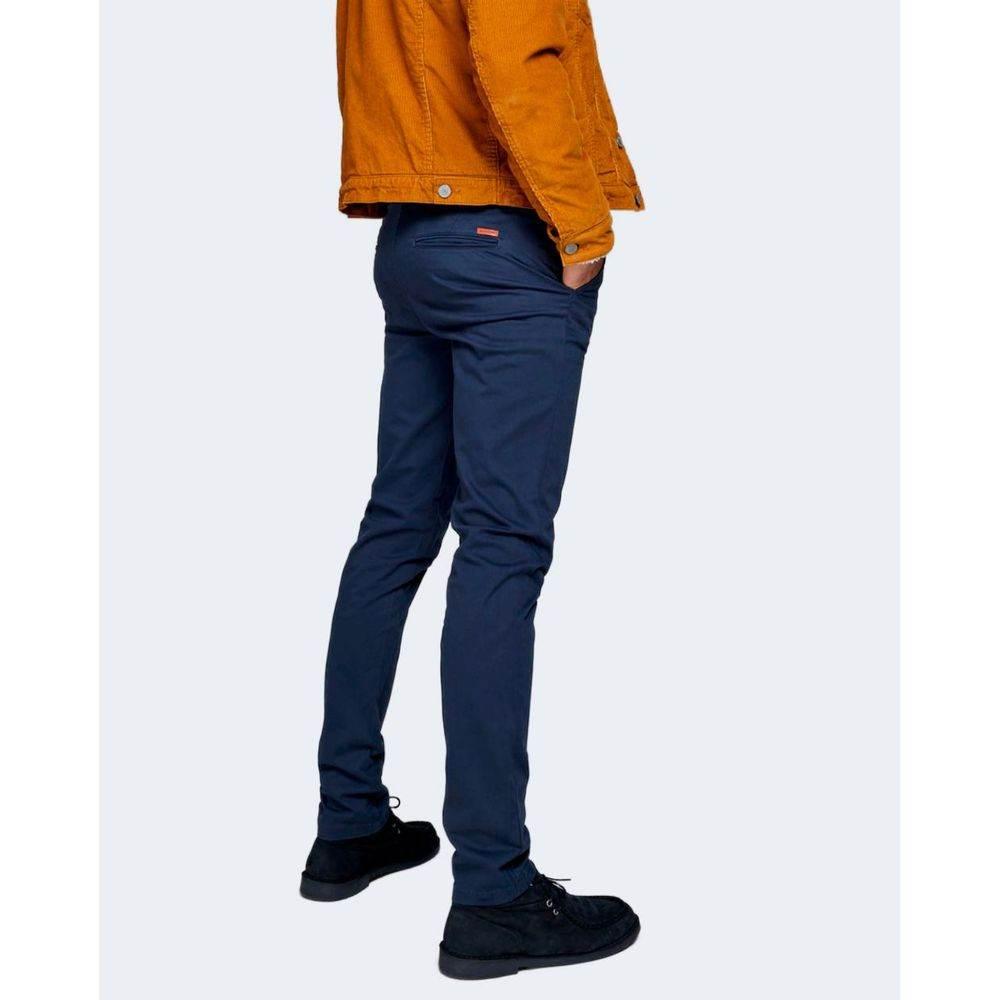 Jack Jones Blue Cotton Skinny Pant - Hilstor