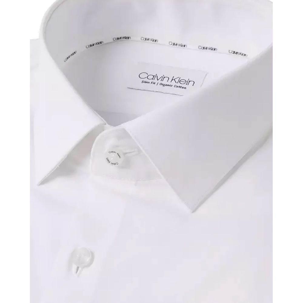 Calvin Klein White Cotton Shirt - Hilstor