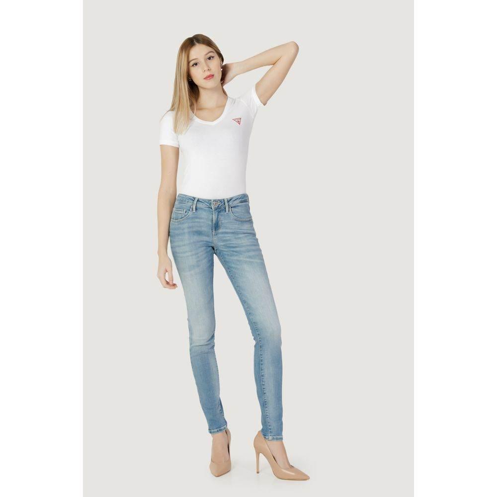 Guess Blue Cotton Skinny Jean - Hilstor