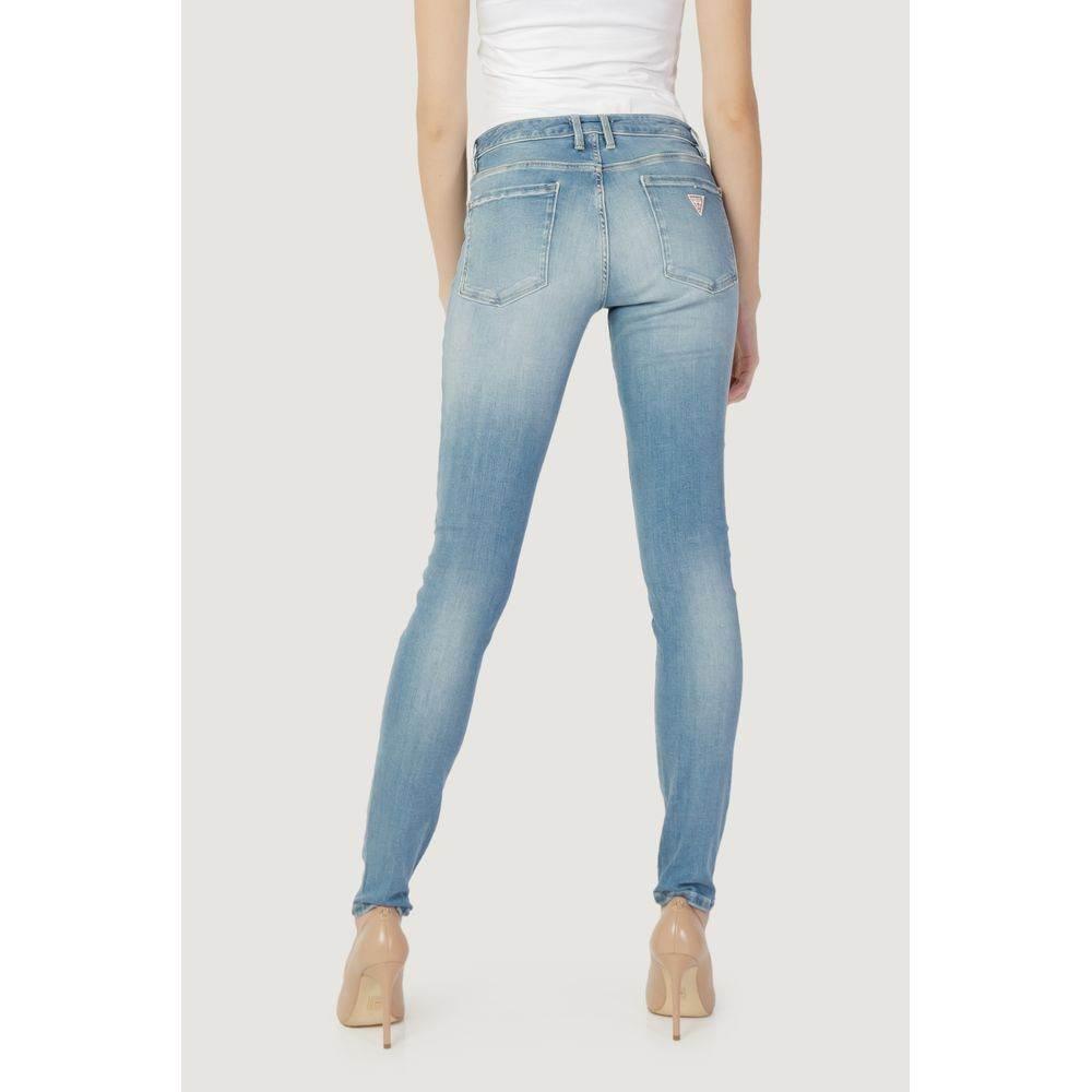 Guess Blue Cotton Skinny Jean - Hilstor