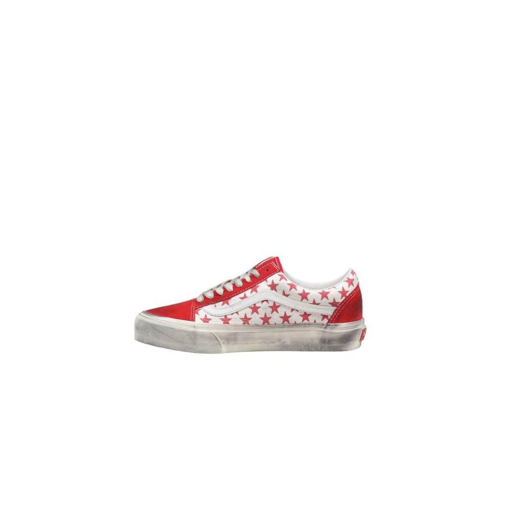 Vans Red Suede Leather Sneaker - Hilstor