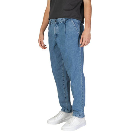 Jack Jones Blue Cotton Relaxed Fit Jean - Hilstor