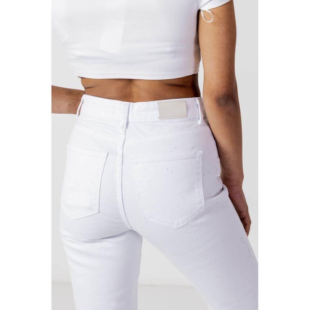 Only White Cotton Jeans & Pant - Hilstor