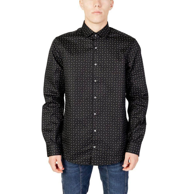 Calvin Klein Black Cotton Shirt - Hilstor
