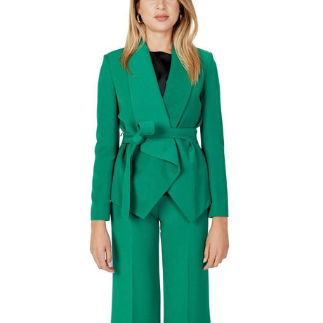 Sandro Ferrone Green Polyester Suits & Blazer - Hilstor