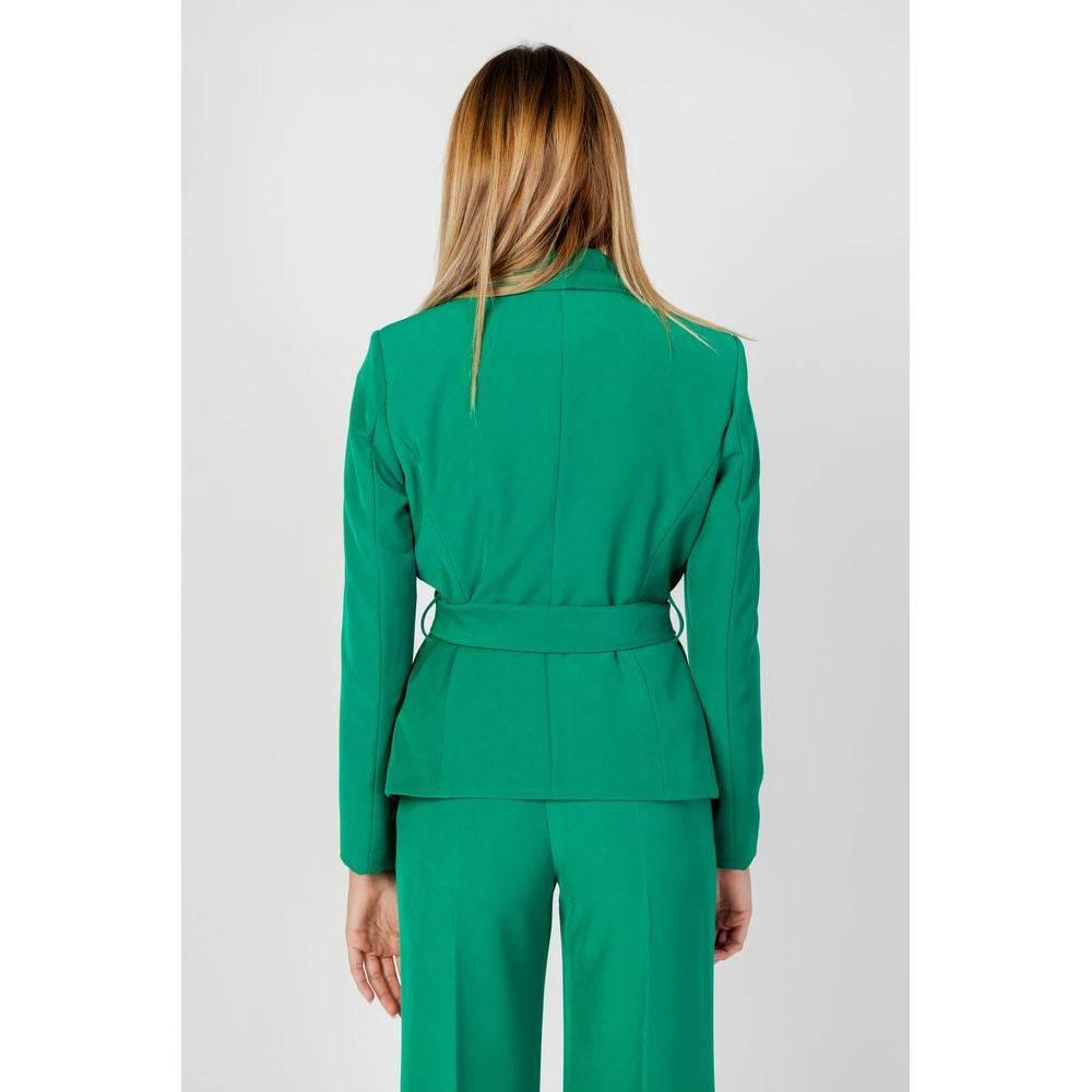 Sandro Ferrone Green Polyester Suits & Blazer - Hilstor