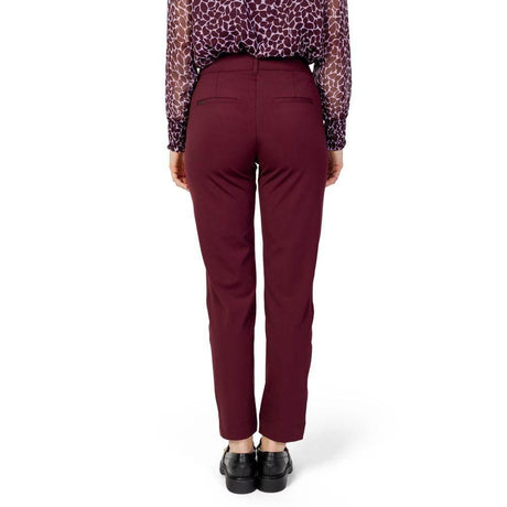 Street One Bordeaux Polyester Pant - Hilstor