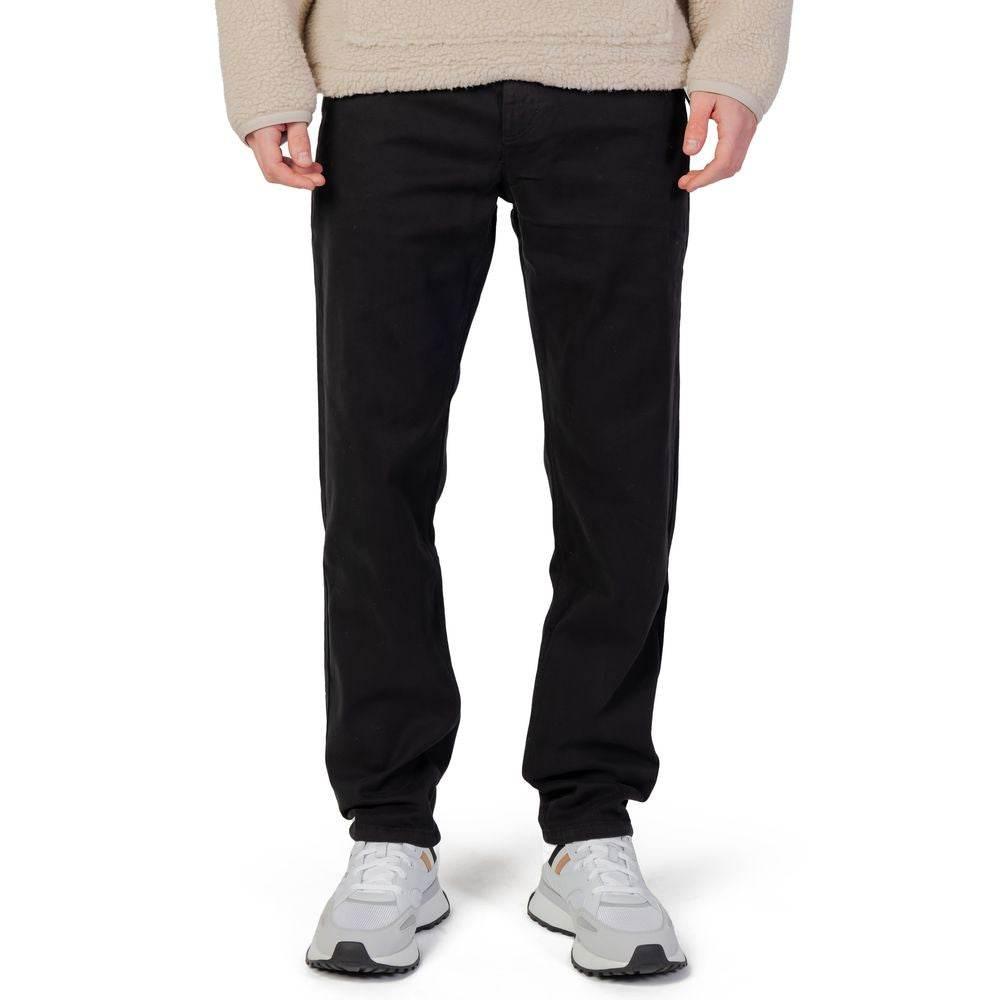 Hugo Boss Black Cotton Pant - Hilstor