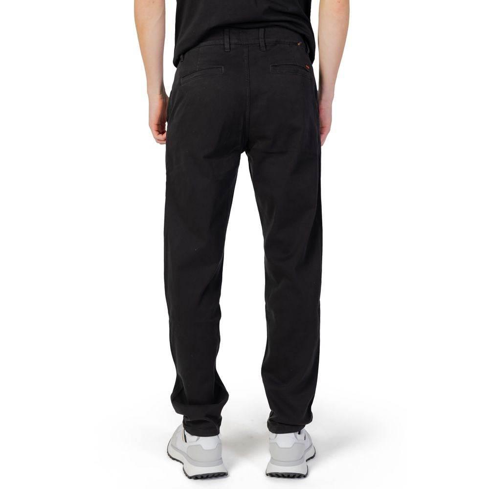 Hugo Boss Black Cotton Pant - Hilstor