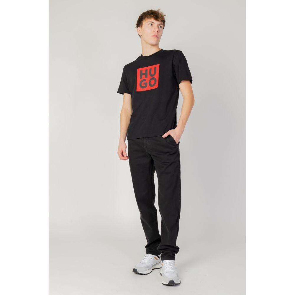 Hugo Boss Black Cotton Pant - Hilstor