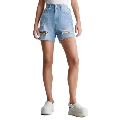 Calvin Klein Jeans Light Blue Cotton Short - Hilstor