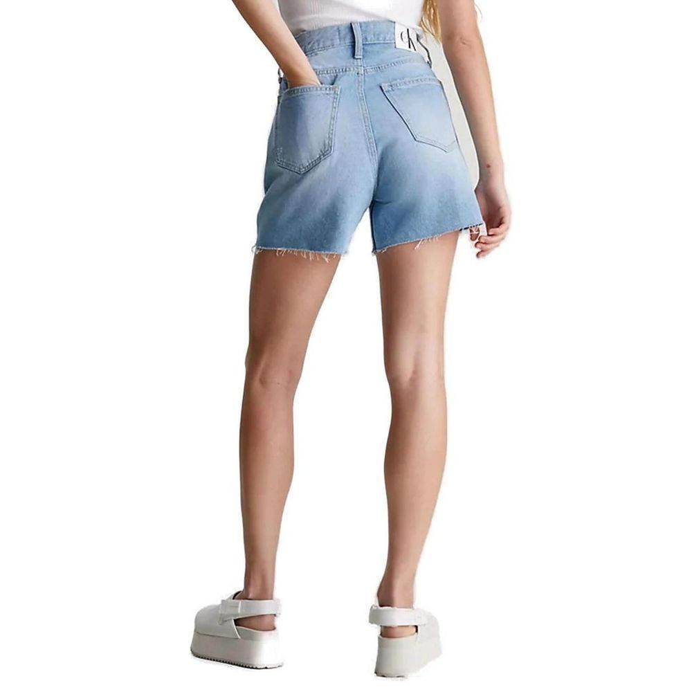 Calvin Klein Jeans Light Blue Cotton Short - Hilstor