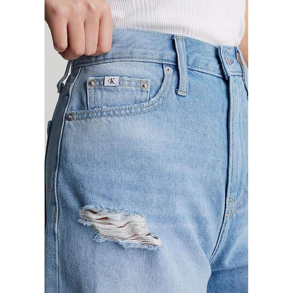 Calvin Klein Jeans Light Blue Cotton Short - Hilstor