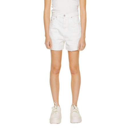 Tommy Hilfiger Jeans White Recycled Cotton Short - Hilstor