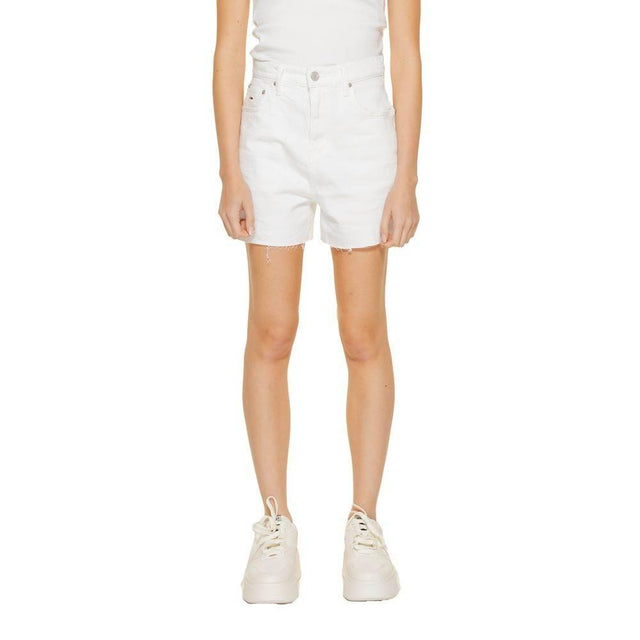 Tommy Hilfiger Jeans White Recycled Cotton Short - Hilstor