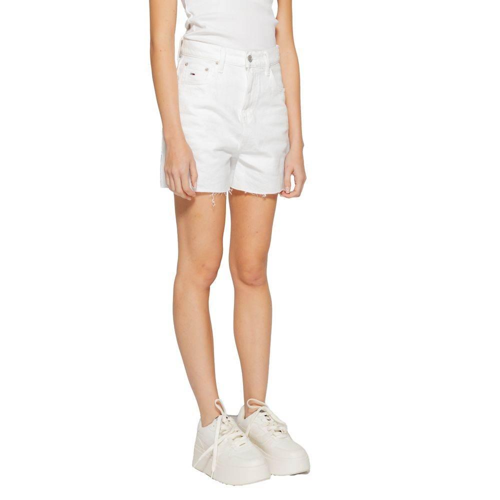 Tommy Hilfiger Jeans White Recycled Cotton Short - Hilstor