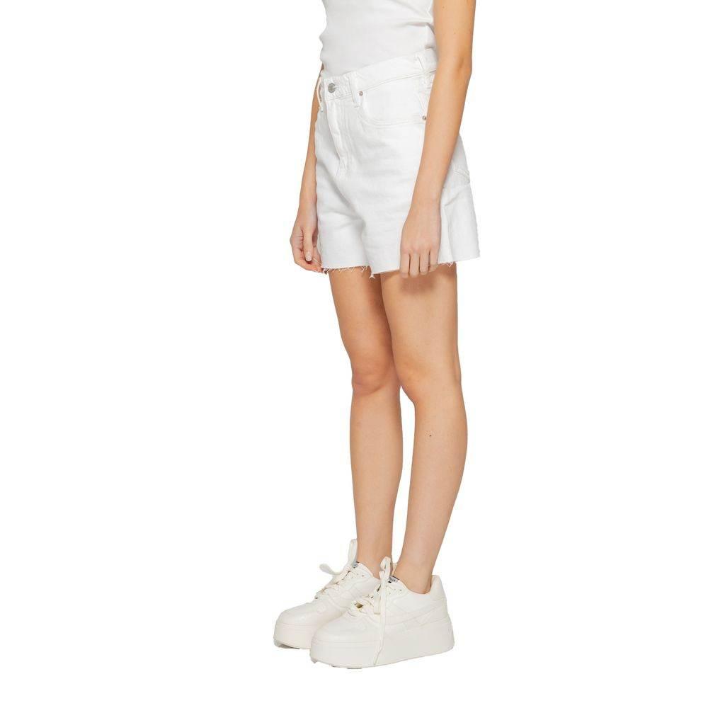 Tommy Hilfiger Jeans White Recycled Cotton Short - Hilstor