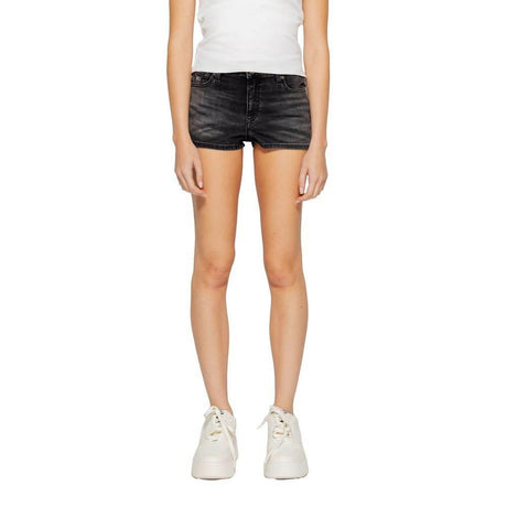 Tommy Hilfiger Jeans Black Recycled Cotton Short - Hilstor