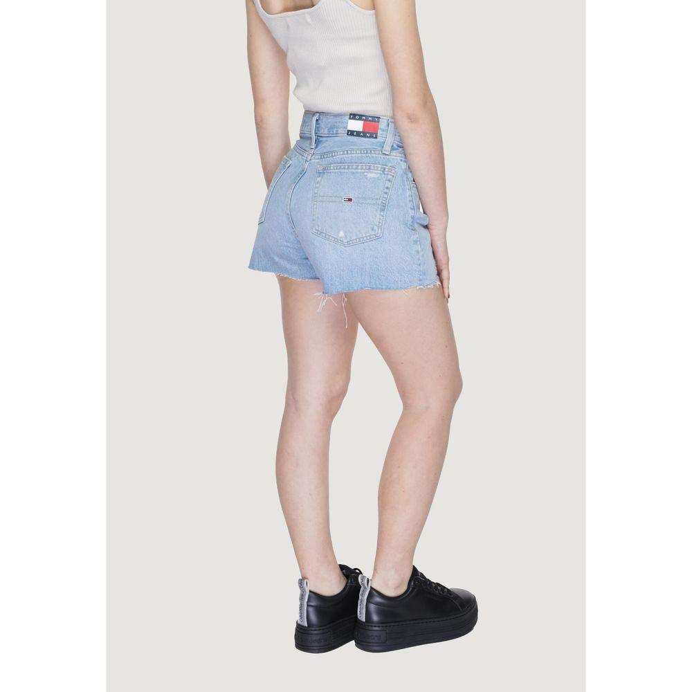 Tommy Hilfiger Jeans Light Blue Cotton Short - Hilstor