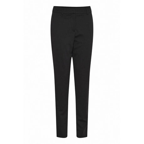 ICHI Black Recycled Polyester Pant - Hilstor