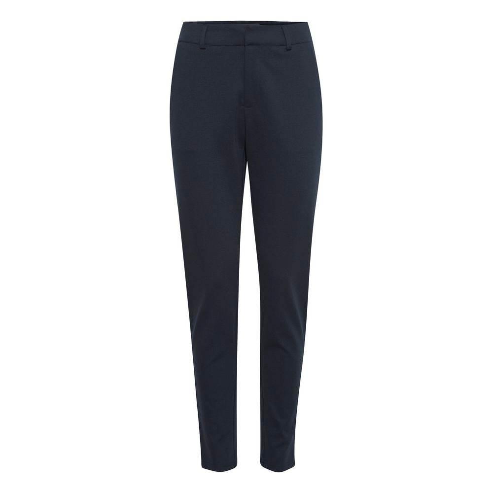 ICHI Blue Recycled Polyester Pant - Hilstor