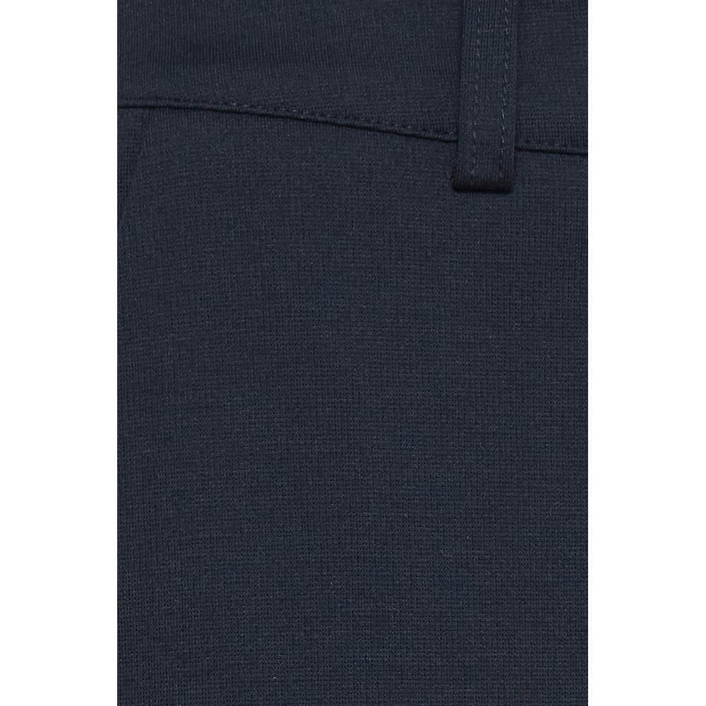 ICHI Blue Recycled Polyester Pant - Hilstor