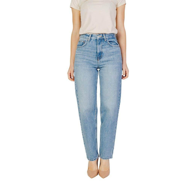 Only Light Blue Cotton Jeans & Pant - Hilstor