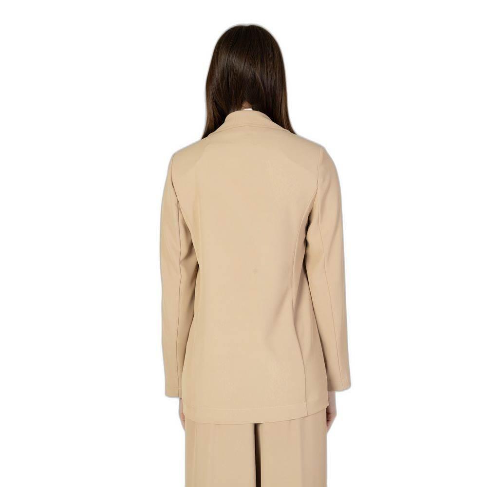 Sandro Ferrone Beige Polyester Suits & Blazer - Hilstor