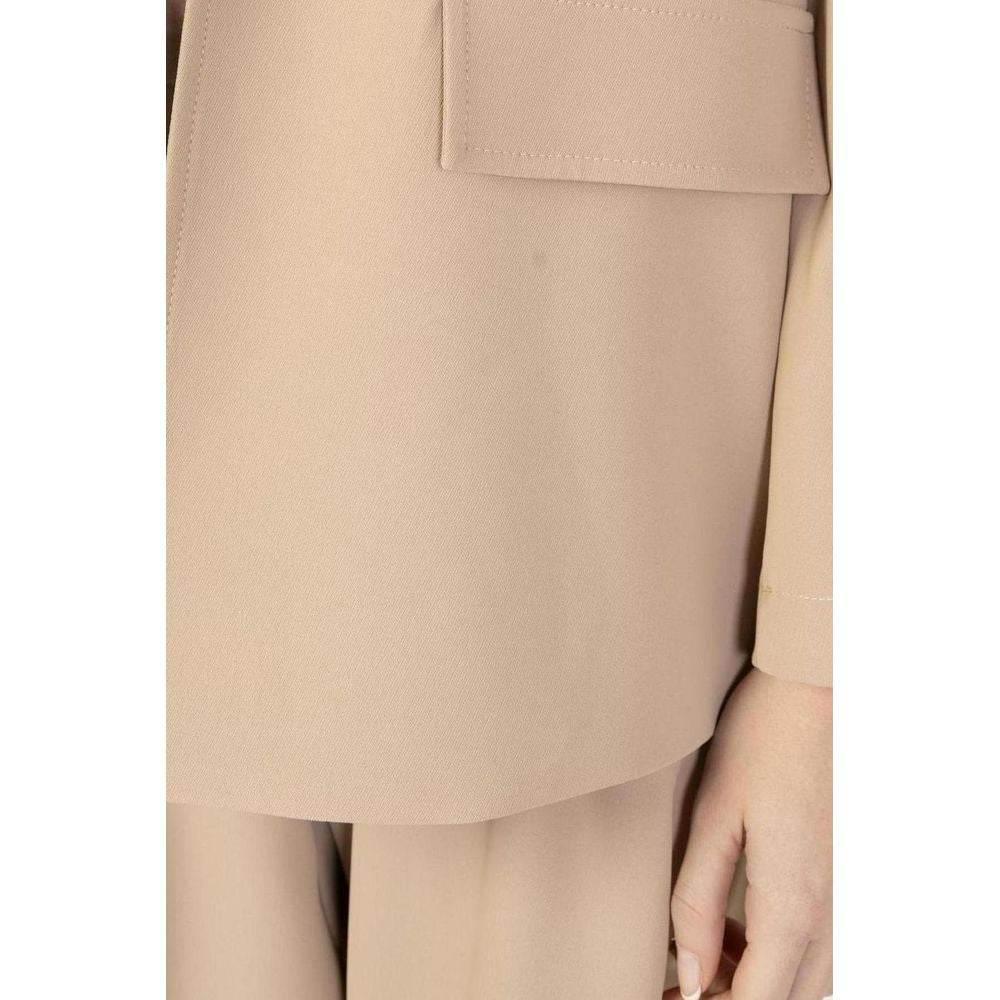 Sandro Ferrone Beige Polyester Suits & Blazer - Hilstor