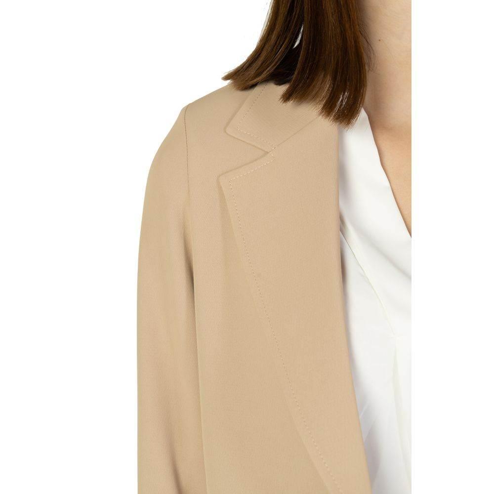 Sandro Ferrone Beige Polyester Suits & Blazer - Hilstor