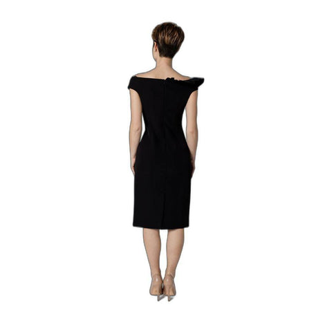 Sandro Ferrone Black Polyester Dress - Hilstor