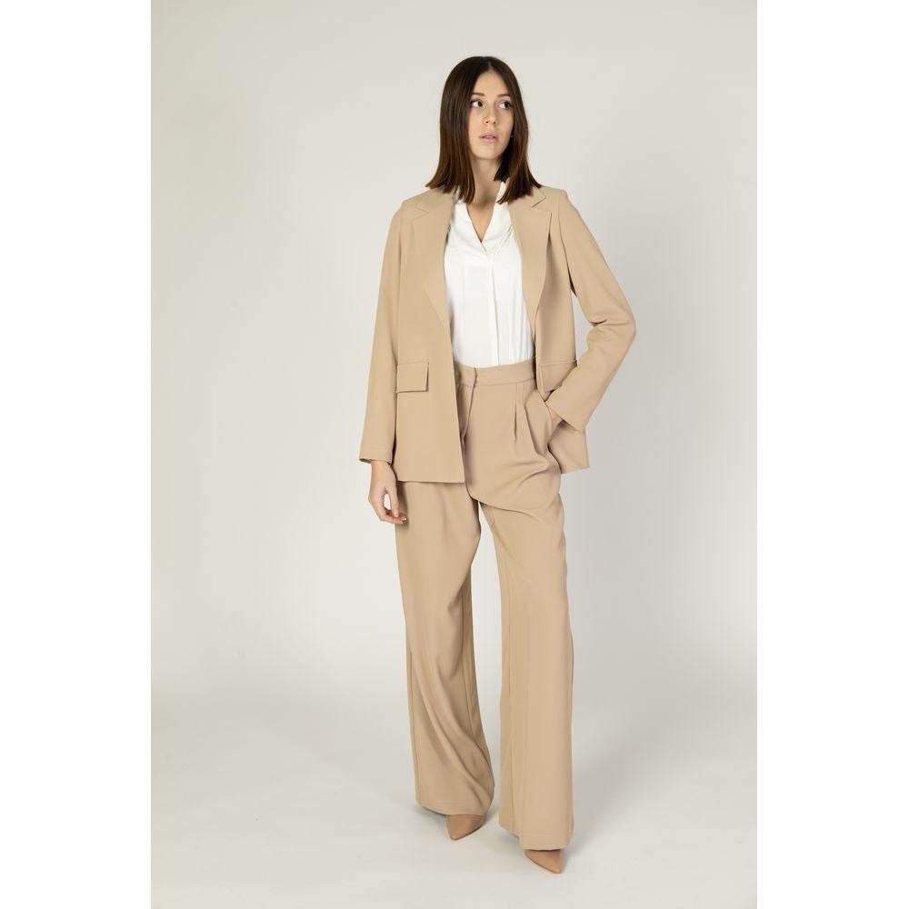 Sandro Ferrone Beige Polyester Suits & Blazer - Hilstor