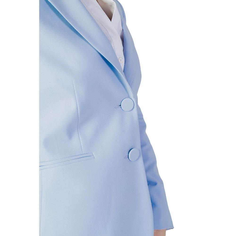 Sandro Ferrone Blue Polyester Suits & Blazer - Hilstor